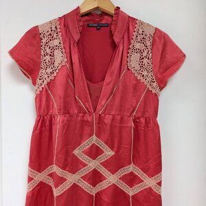 Hale Bob silk and lace top with cami XS